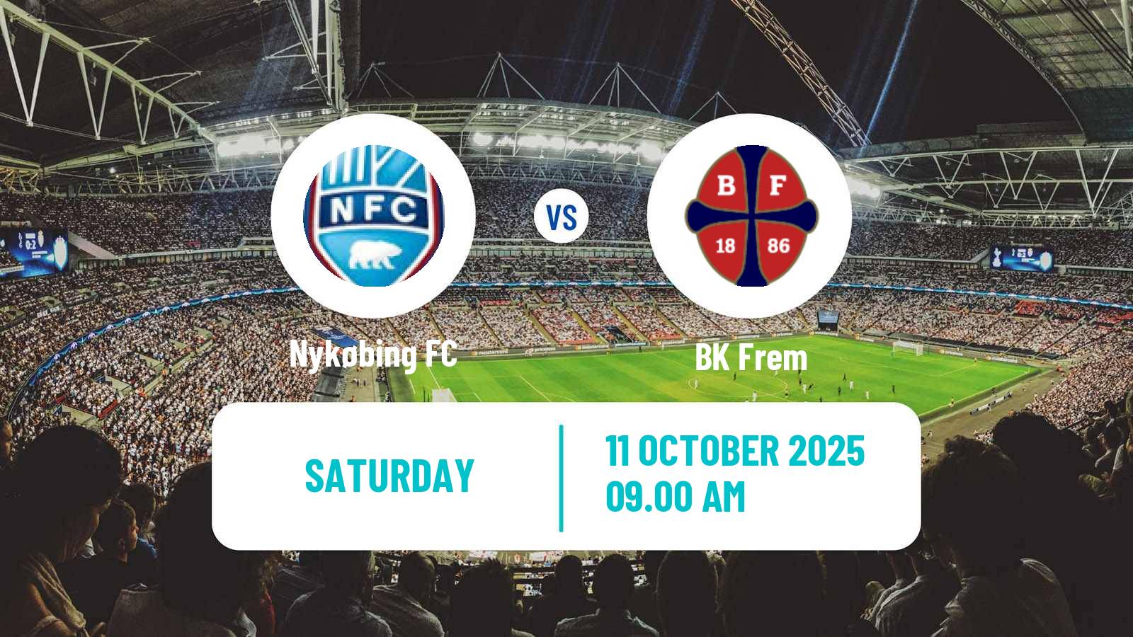 Football Danish 3 Division Nykøbing - BK Frem