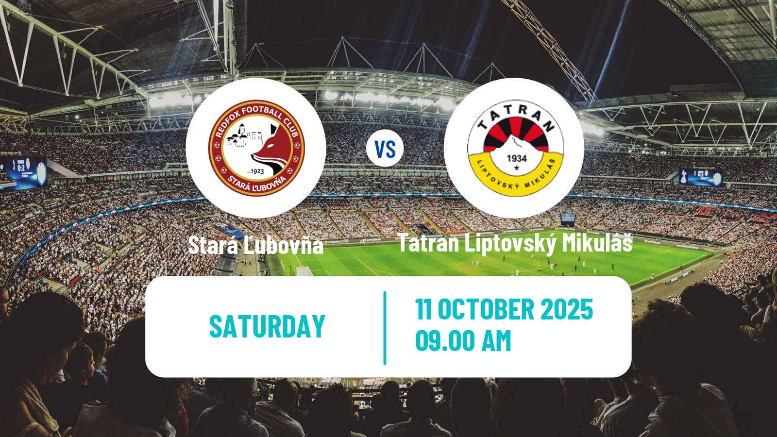 Football Slovak 2 Liga Stará Ľubovňa - Tatran Liptovský Mikuláš