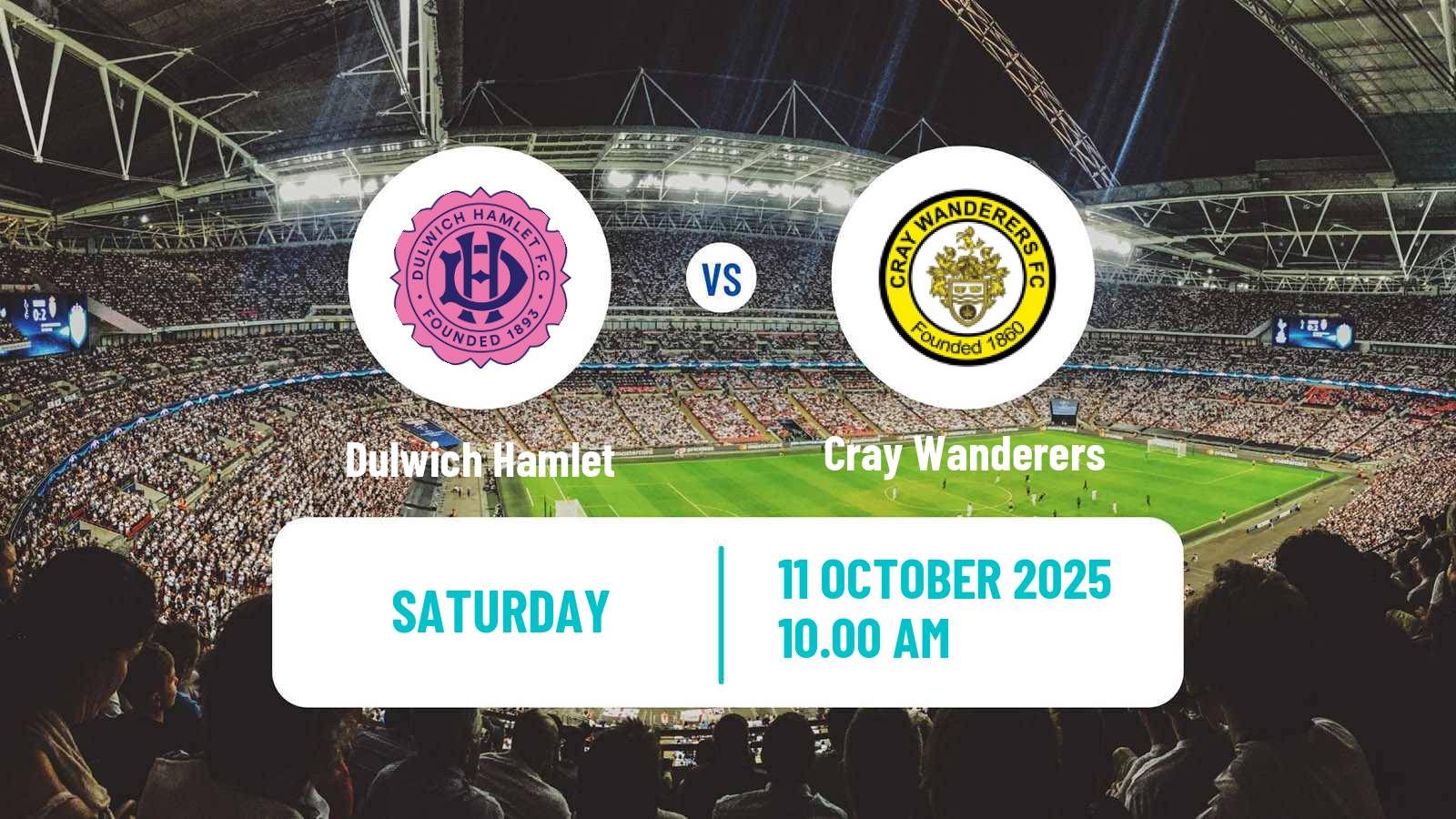 Football English Isthmian League Premier Division Dulwich Hamlet - Cray Wanderers