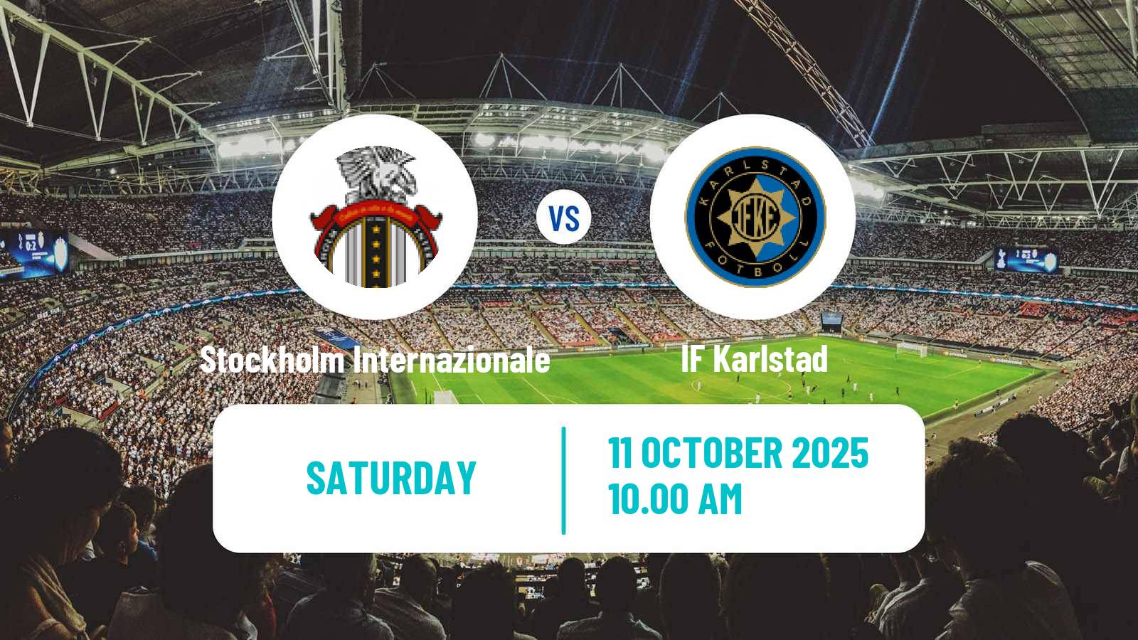 Football Swedish Division 1 Norra Stockholm Internazionale - Karlstad