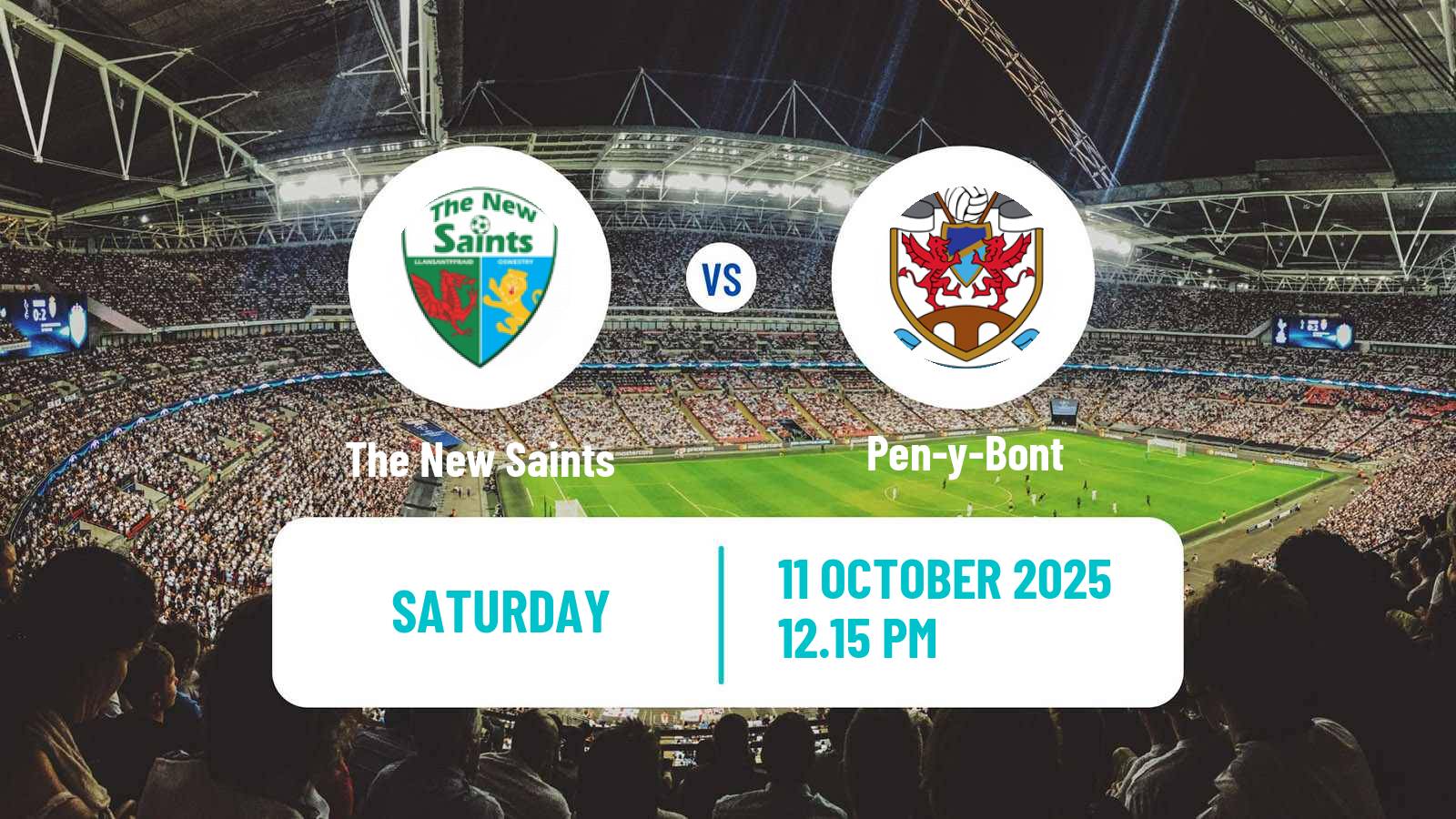 Football Welsh Cymru Premier The New Saints - Pen-y-Bont