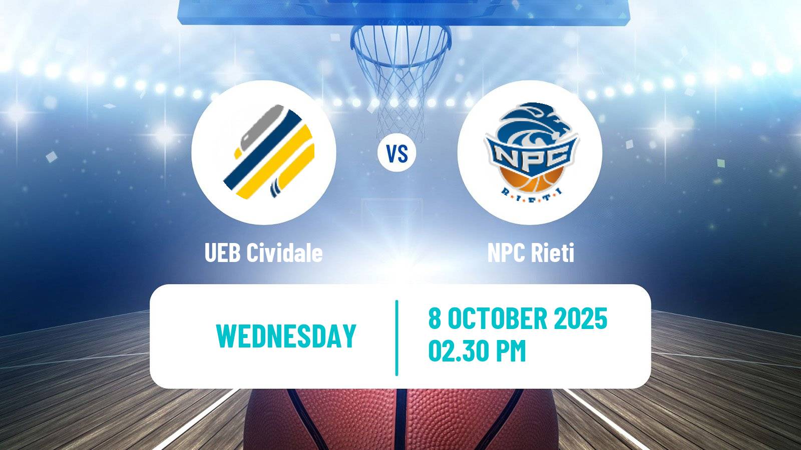 Basketball Italian Serie A2 Basketball Cividale - Rieti