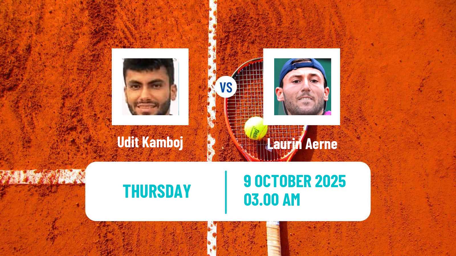 Tennis ITF M25 Kigali Men Udit Kamboj - Laurin Aerne