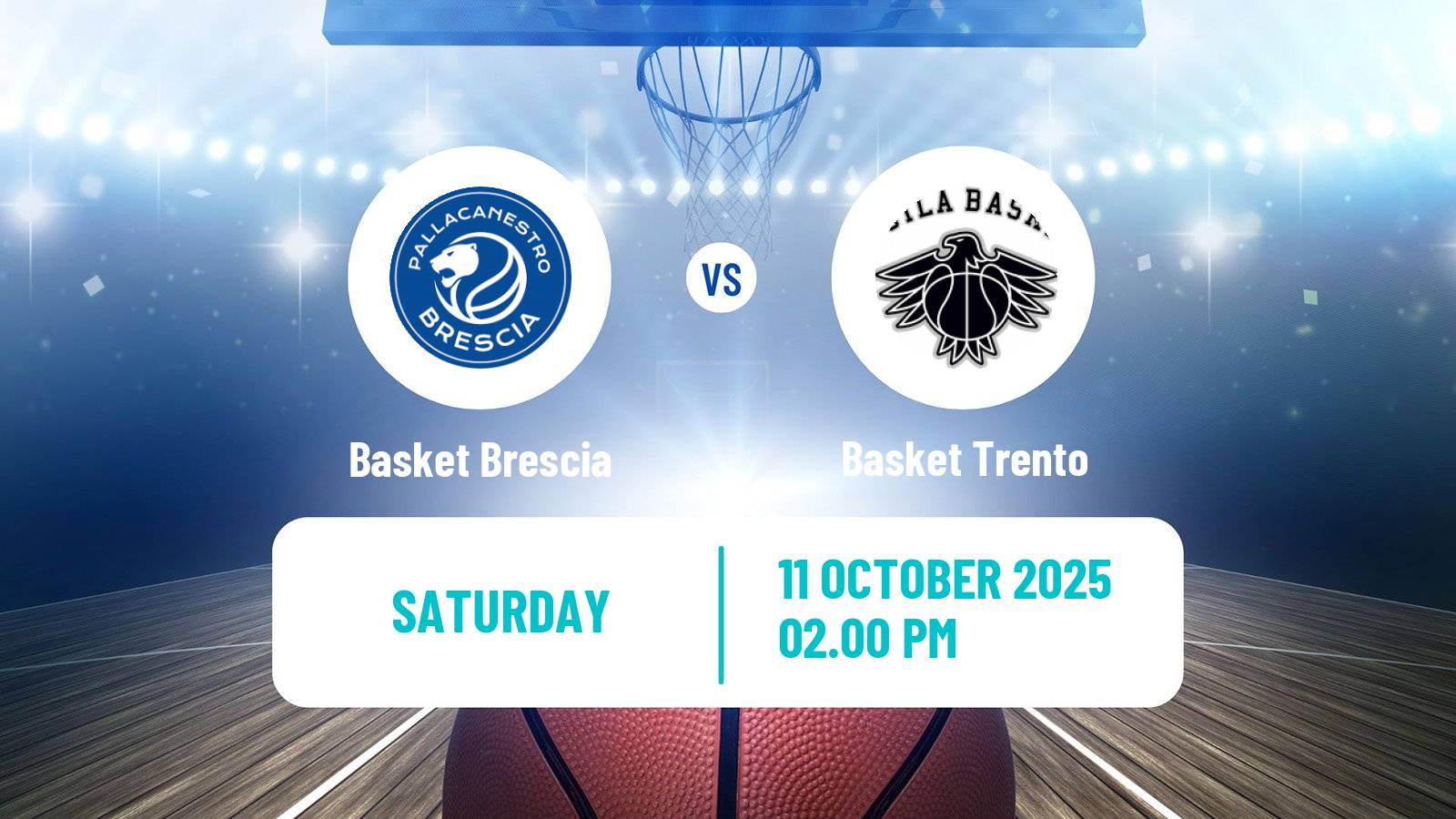 Basketball Italian Lega A Basketball Basket Brescia - Basket Trento