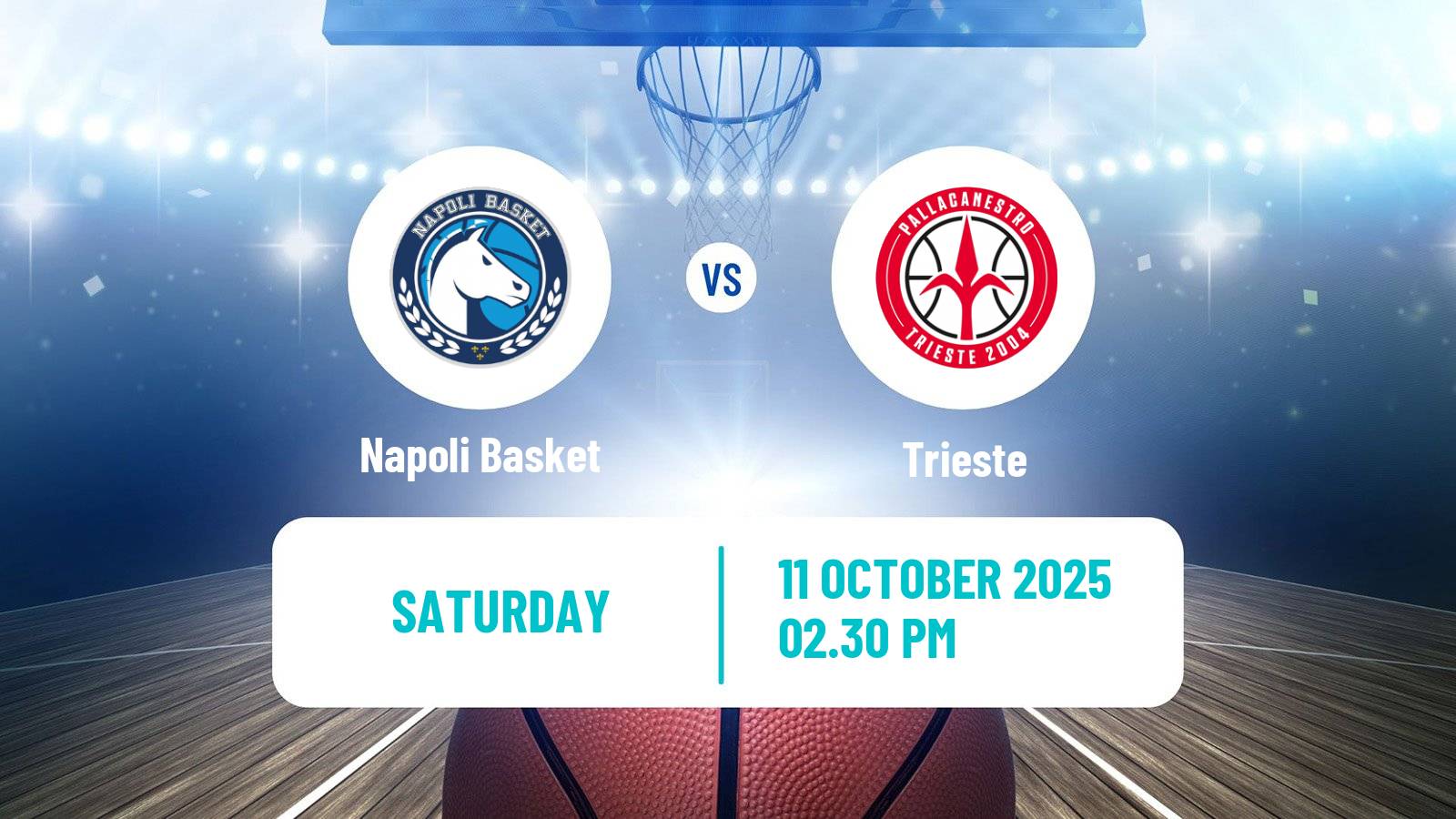 Basketball Italian Lega A Basketball Napoli Basket - Trieste