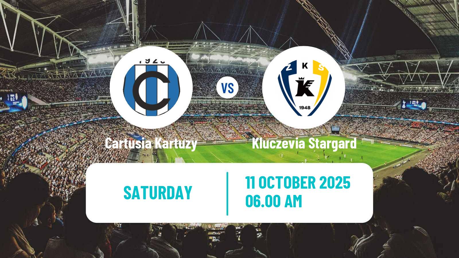 Football Polish Division 3 - Group II Cartusia Kartuzy - Kluczevia Stargard