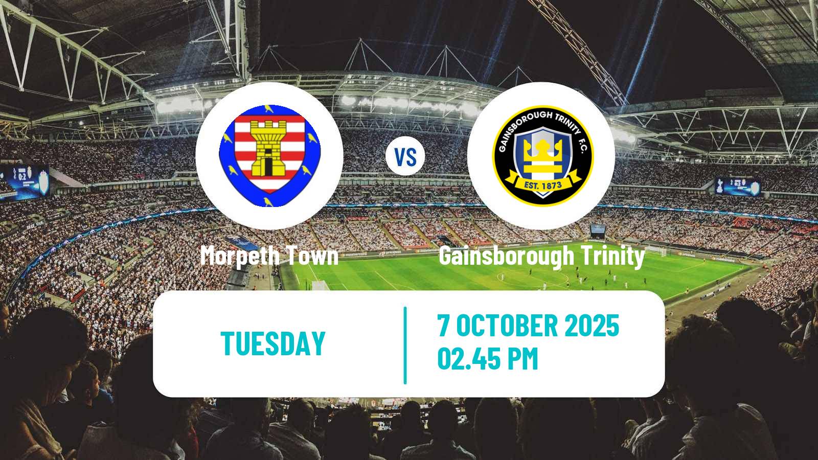 Football English NPL Premier Division Morpeth Town - Gainsborough Trinity