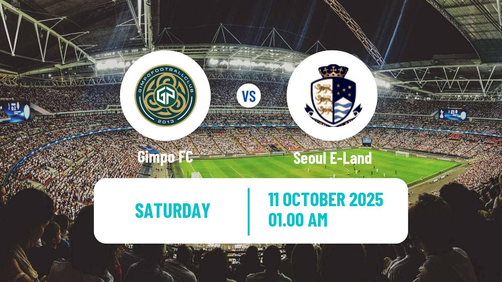 Football South Korean K-League 2 Gimpo - Seoul E-Land