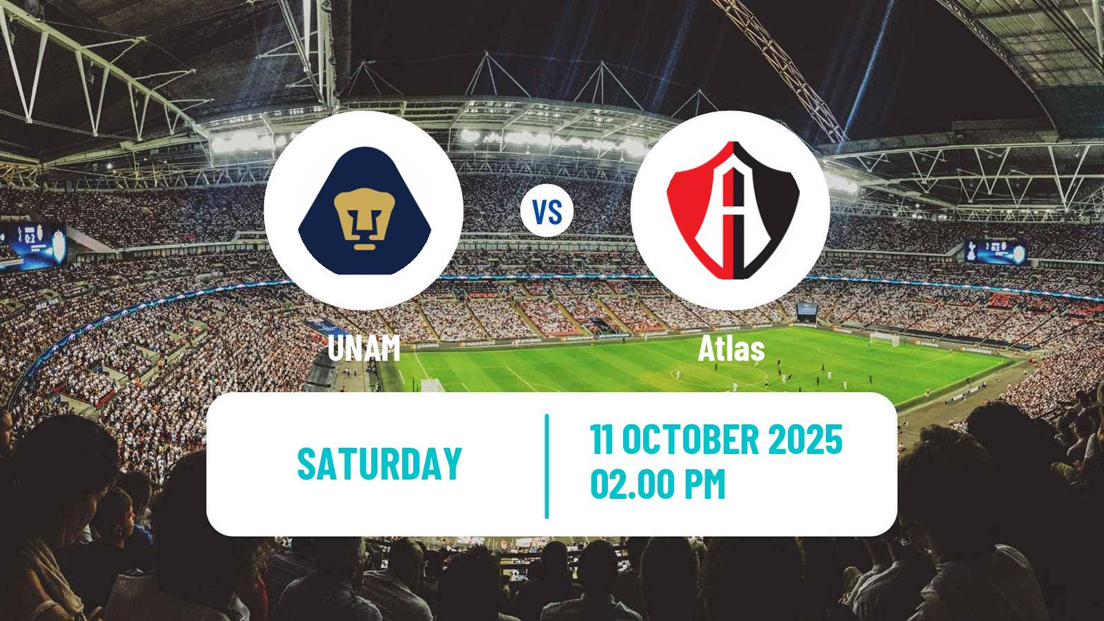 Football Mexican Liga MX Women UNAM - Atlas