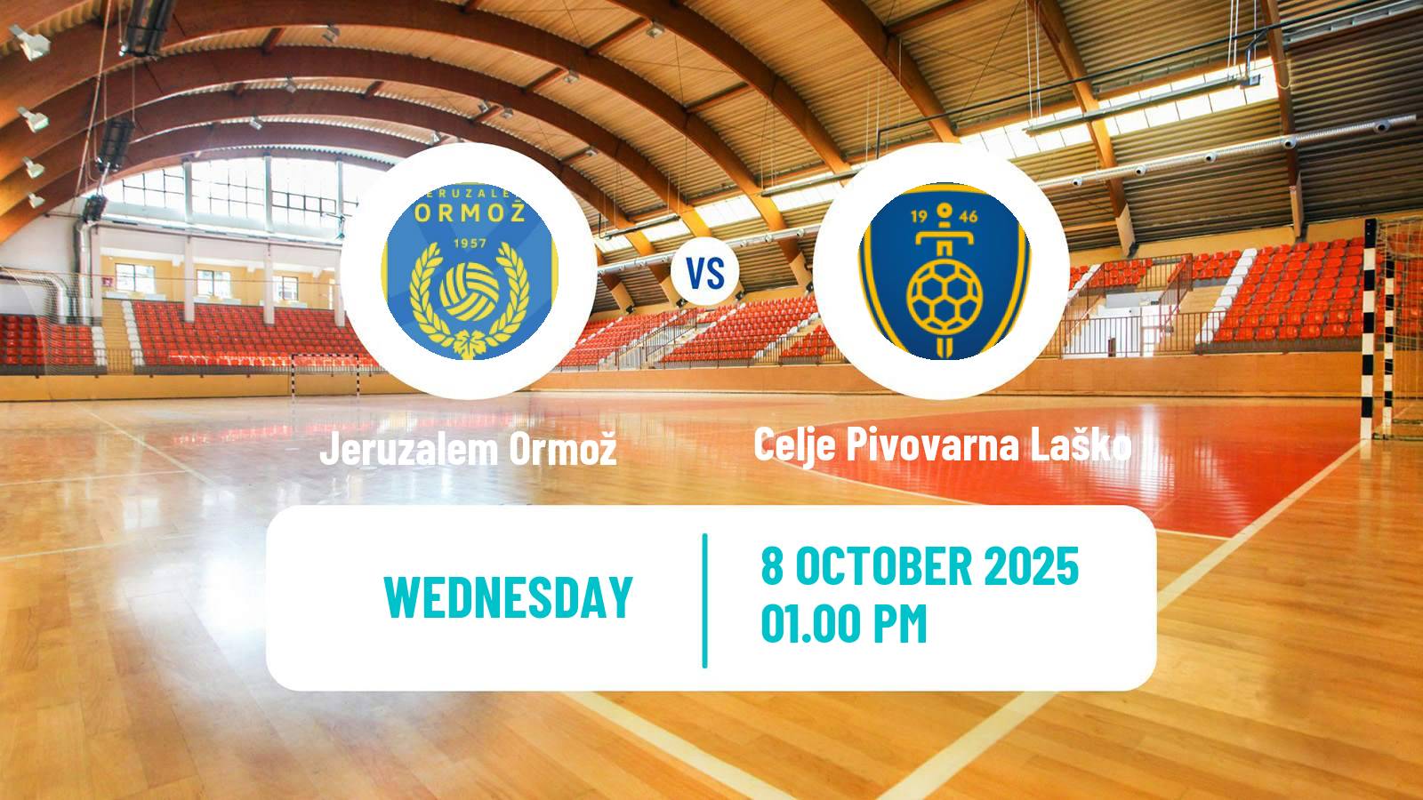 Handball Slovenian 1 NLB Liga Handball Jeruzalem Ormož - Celje Pivovarna Laško
