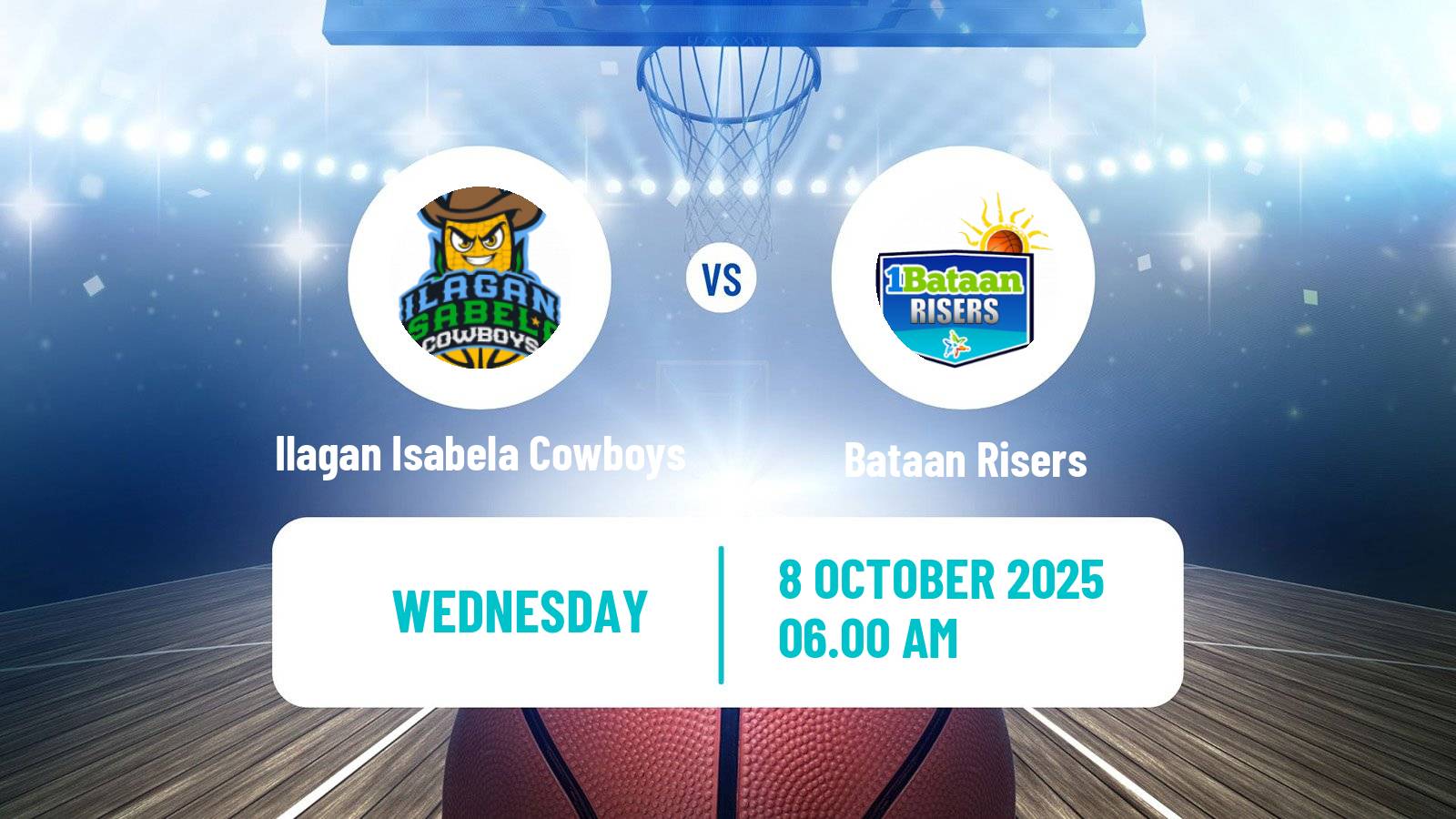 Basketball Philippines MBPL  Ilagan Isabela Cowboys - Bataan Risers