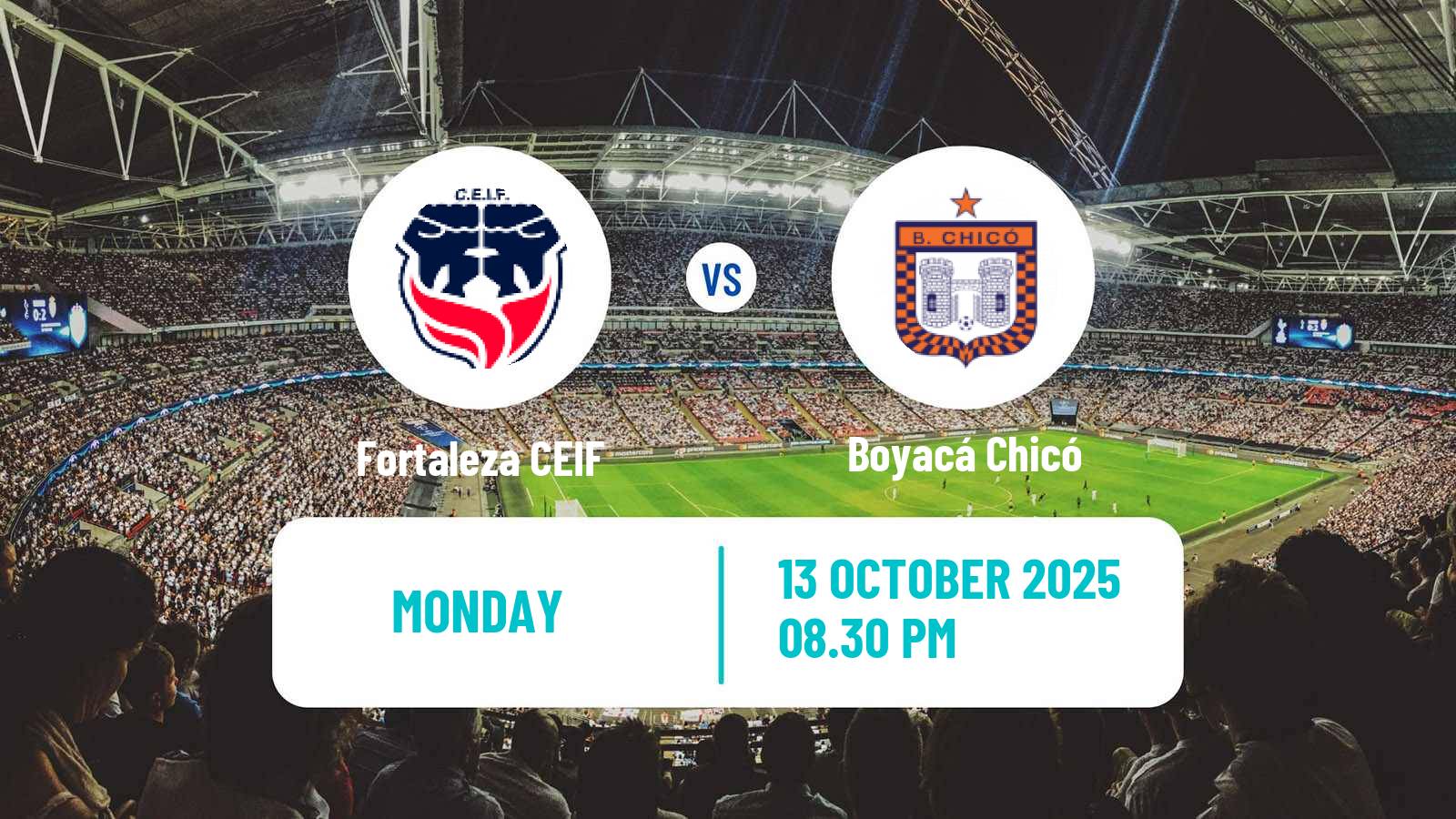 Football Colombian Primera A Fortaleza CEIF - Boyacá Chicó