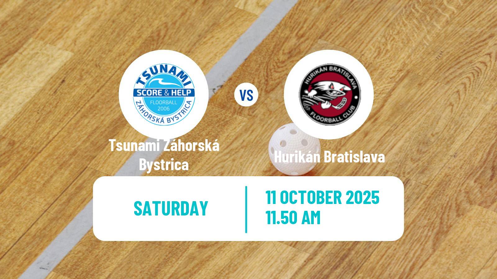 Floorball Slovak Extraliga Floorball Tsunami Záhorská Bystrica - Hurikán Bratislava