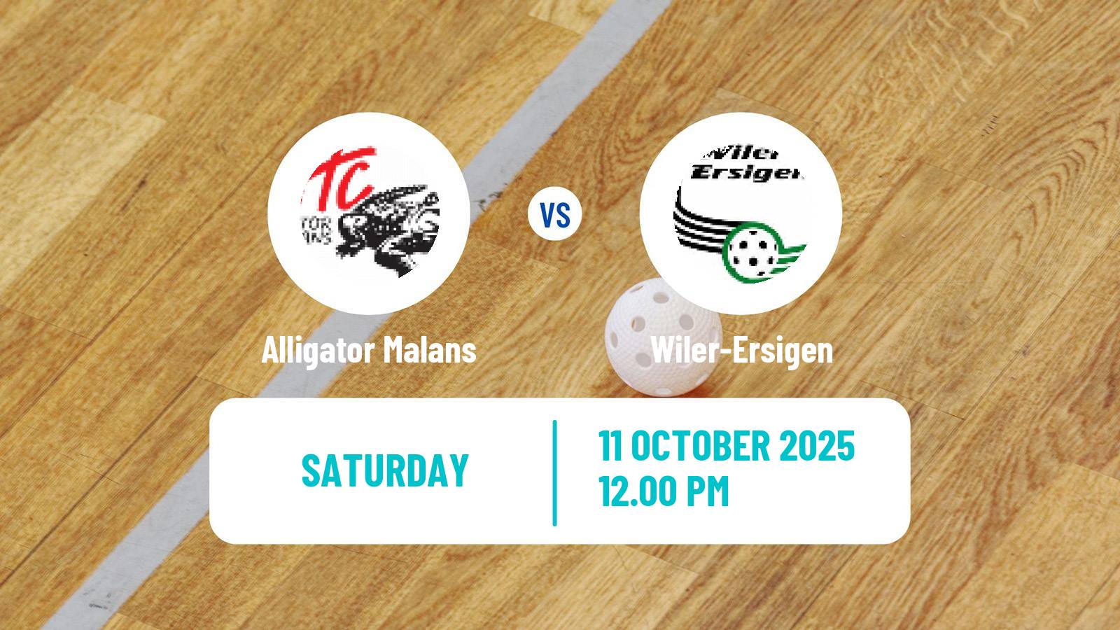 Floorball Swiss NLA Floorball Alligator Malans - Wiler-Ersigen