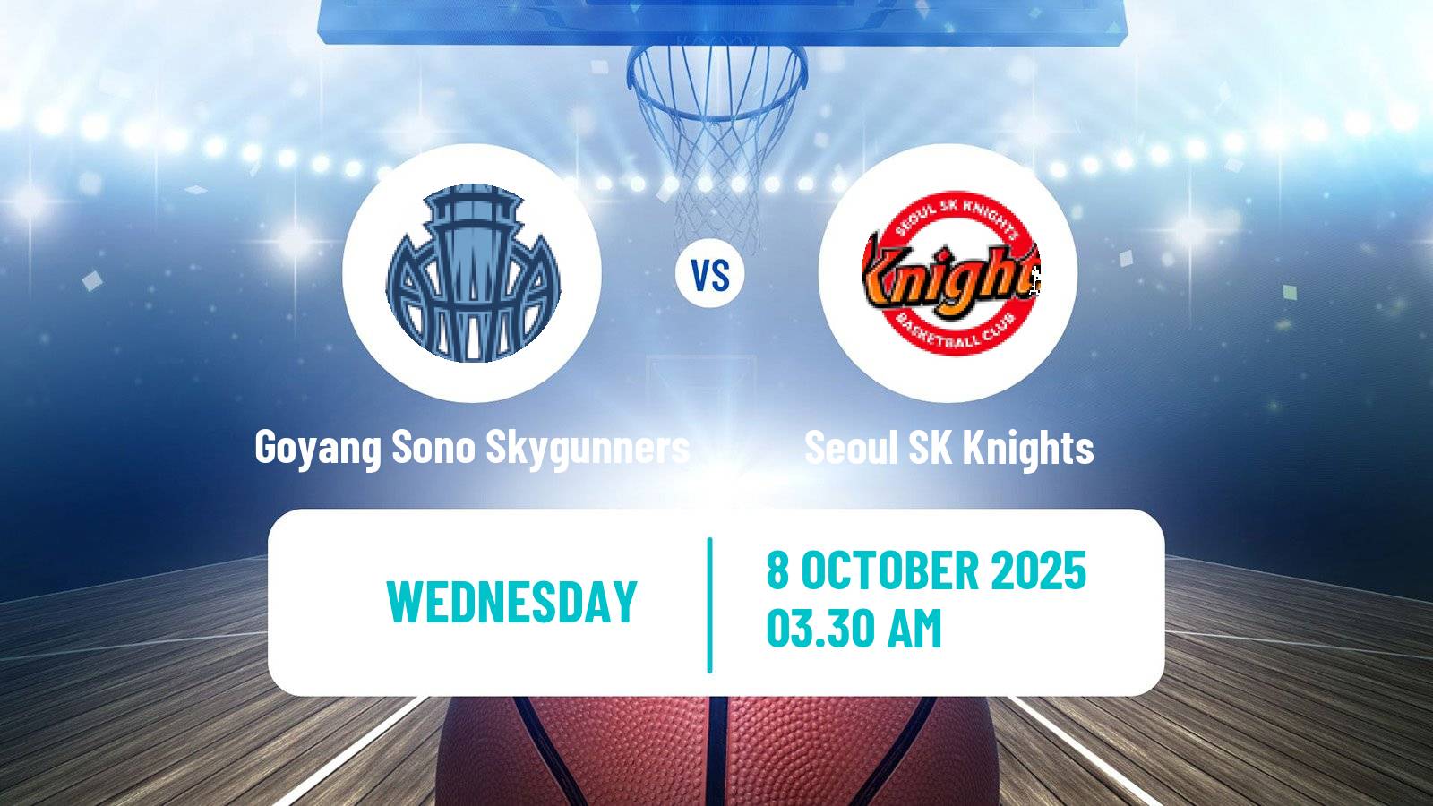 Basketball KBL Goyang Sono Skygunners - Seoul SK Knights