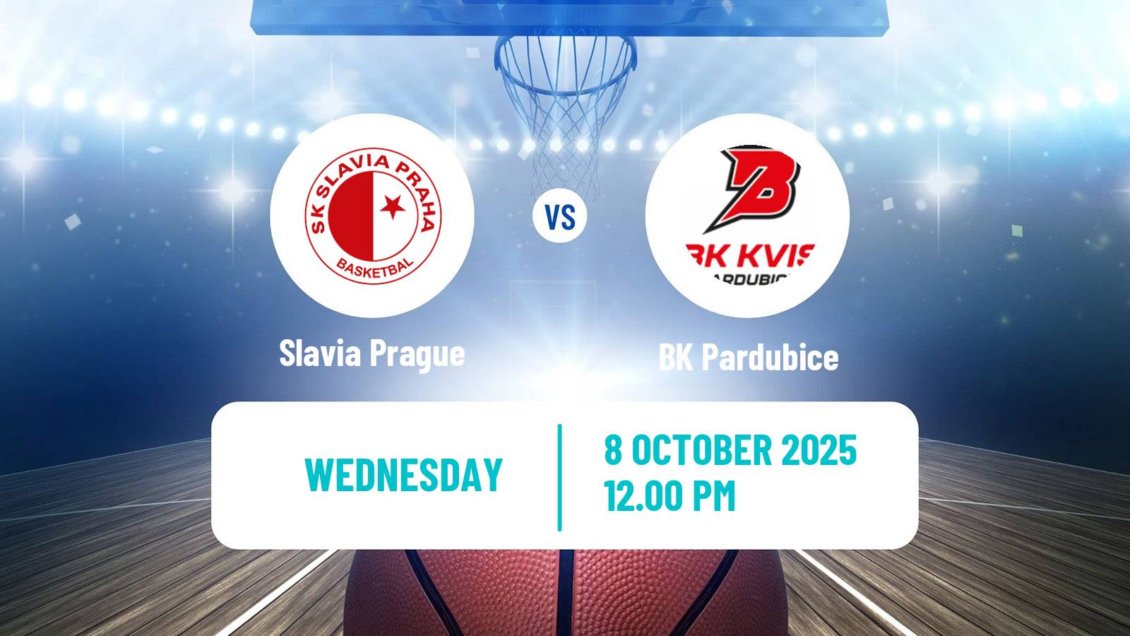 Basketball Czech NBL Slavia Prague - Pardubice