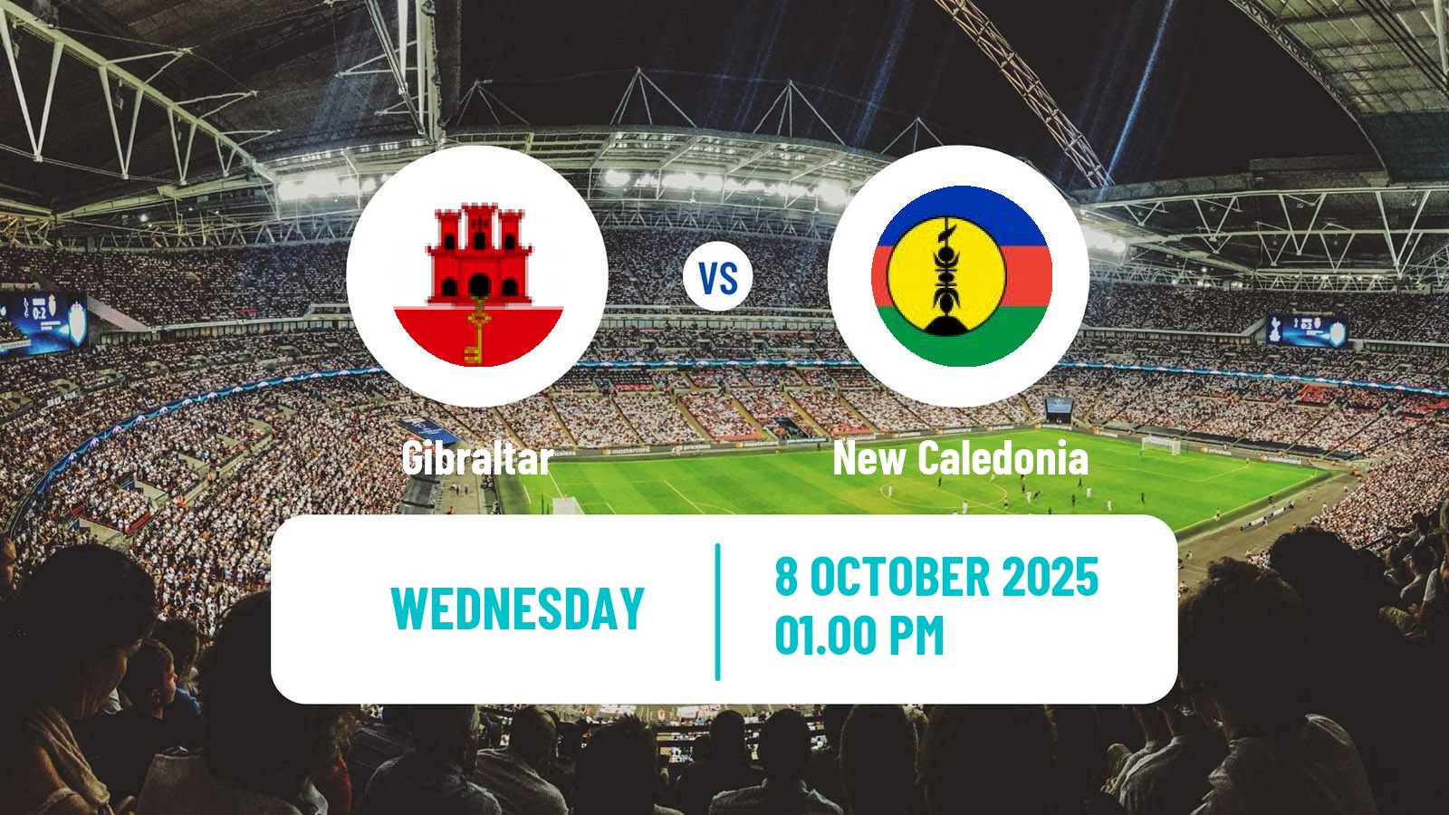 Football Friendly Gibraltar - New Caledonia