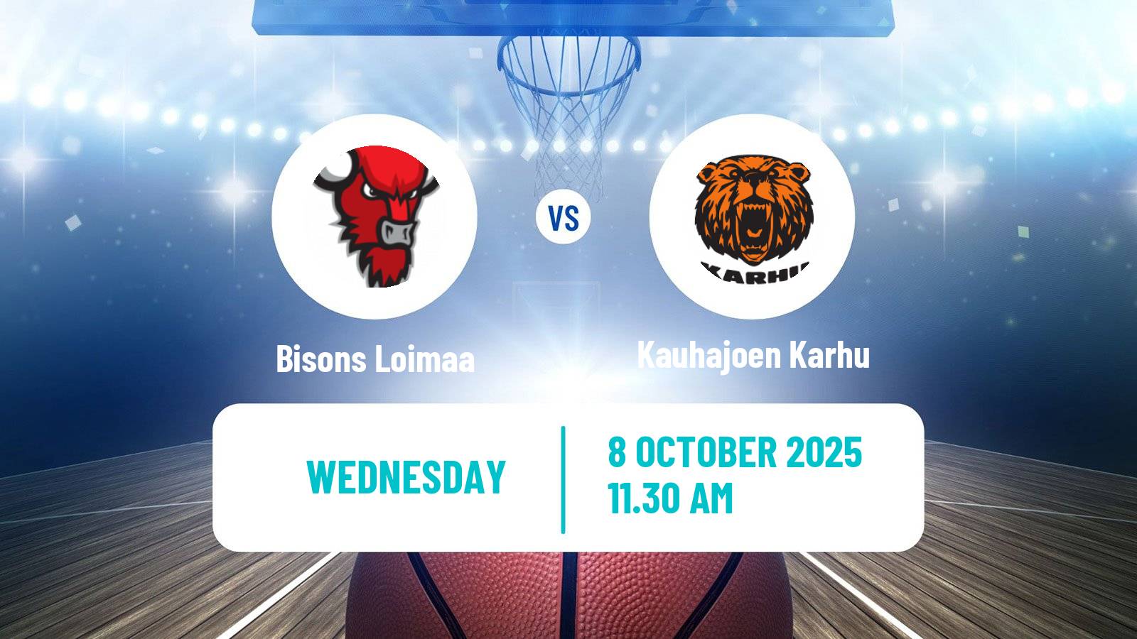 Basketball Finnish Korisliiga Bisons Loimaa - Kauhajoen Karhu