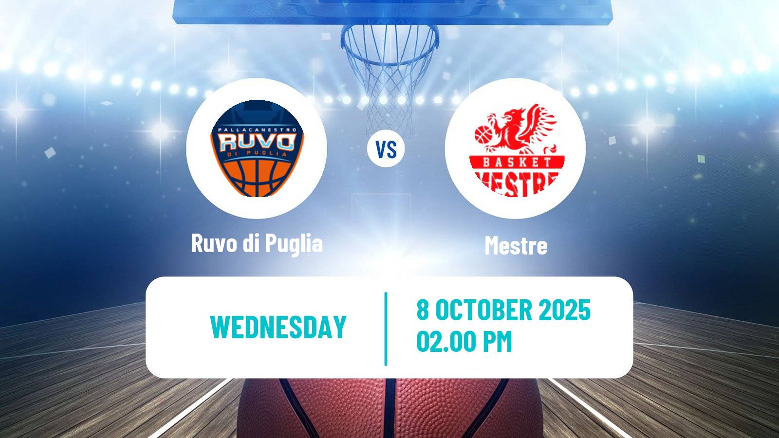 Basketball Italian Serie A2 Basketball Ruvo di Puglia - Mestre