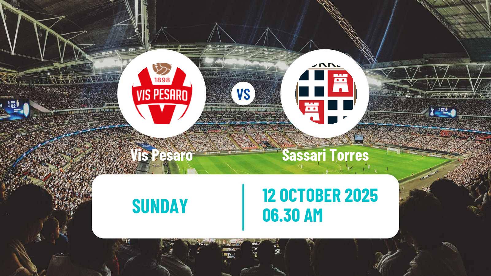 Football Italian Serie C Group B Vis Pesaro - Sassari Torres