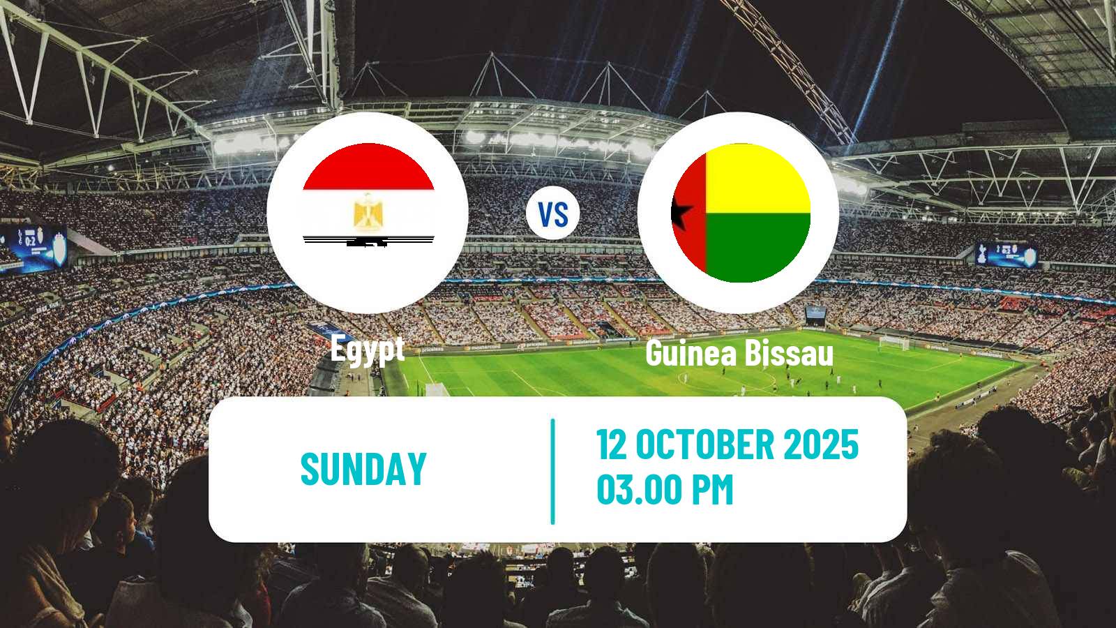 Football FIFA World Cup Egypt - Guinea Bissau