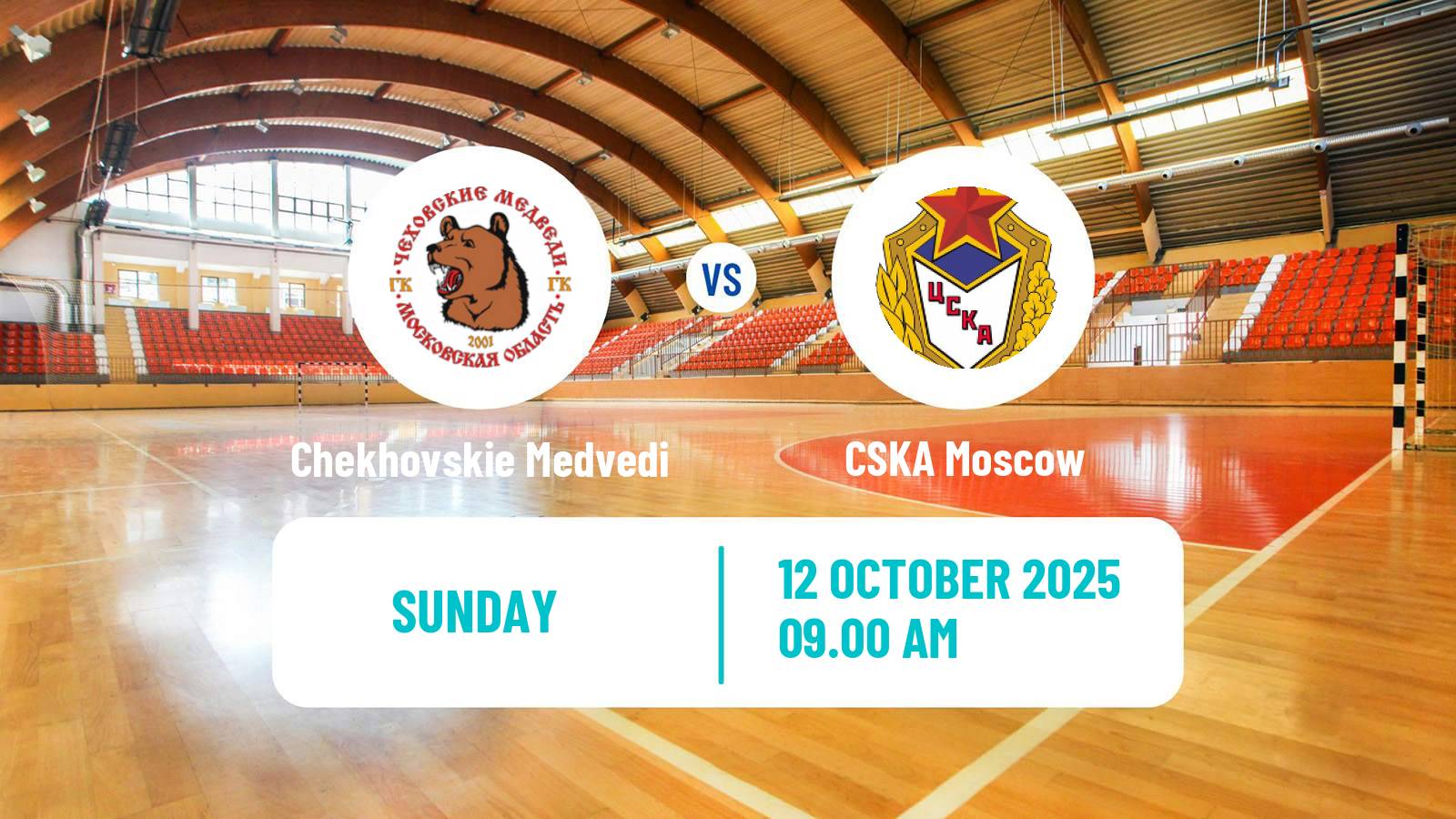 Handball Russian Superleague Handball Chekhovskie Medvedi - CSKA Moscow
