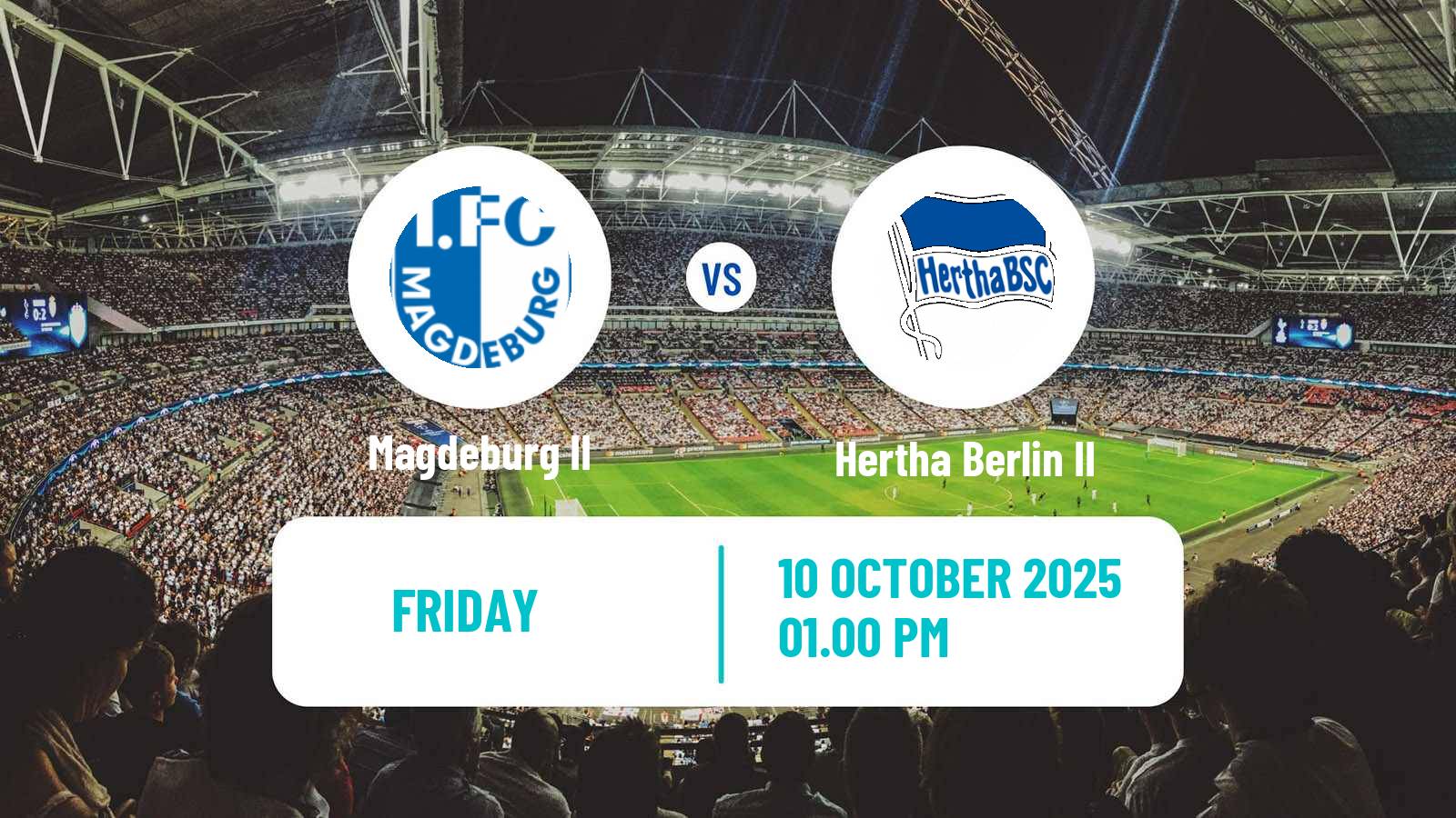 Football German Regionalliga Nordost Magdeburg II - Hertha Berlin II