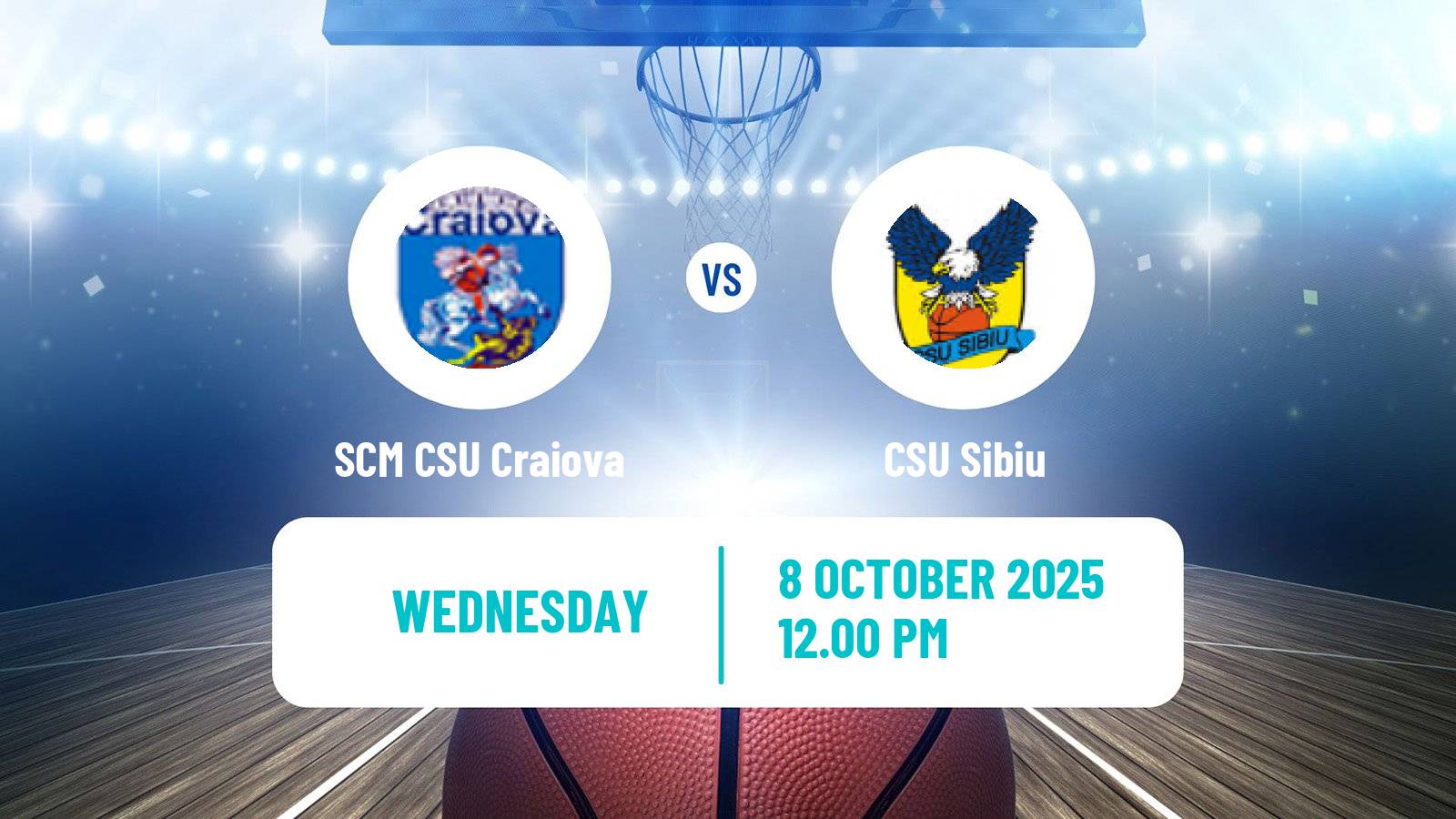 Basketball Romanian Divizia A Basketball SCM CSU Craiova - CSU Sibiu