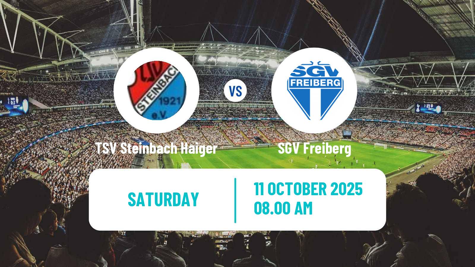Football German Regionalliga Sudwest TSV Steinbach Haiger - Freiberg