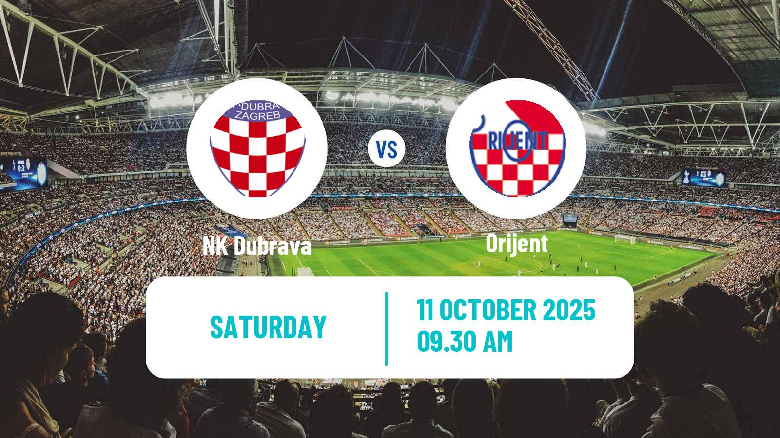 Football Croatian Prva NL Dubrava - Orijent