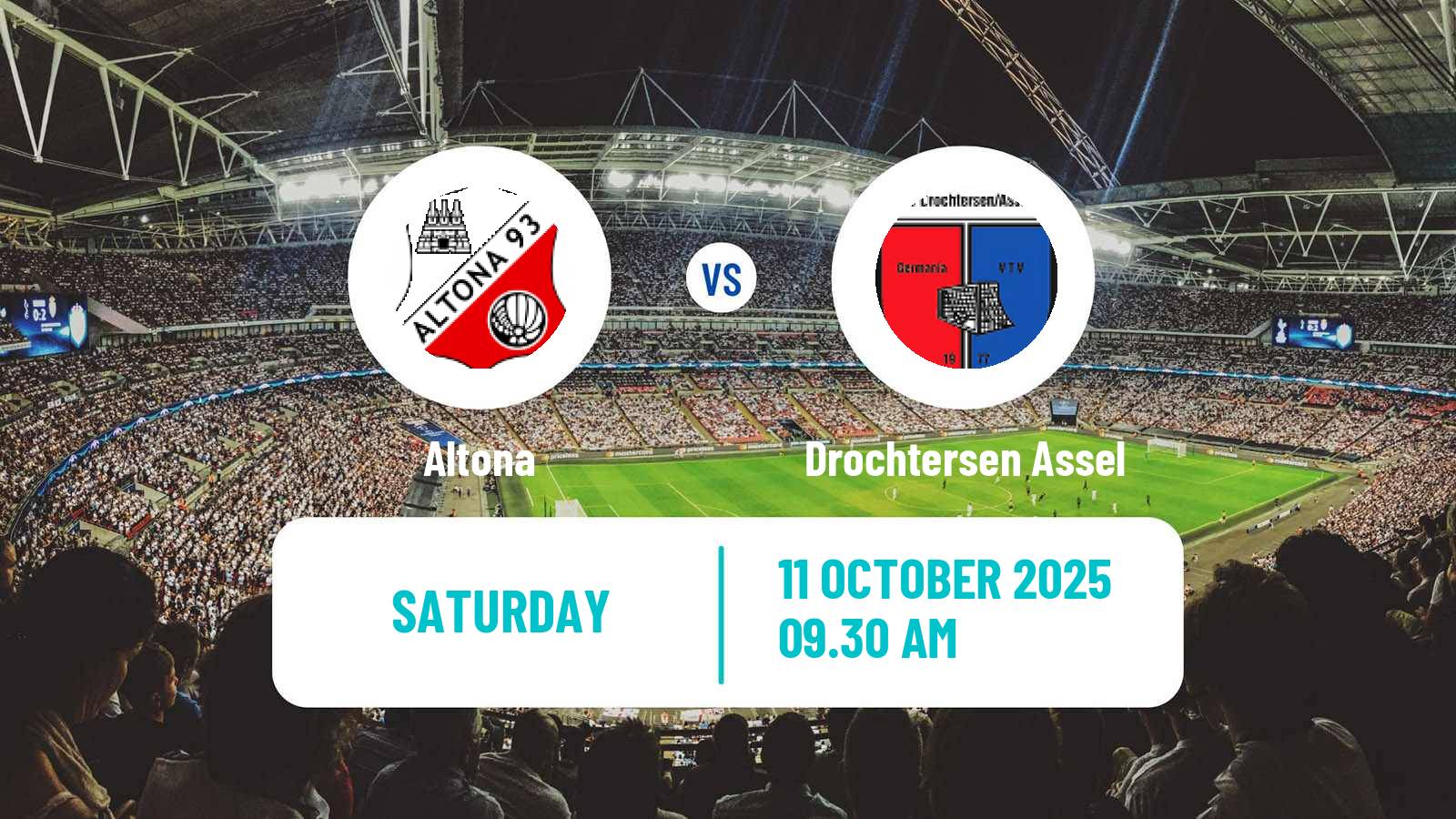 Football German Regionalliga North Altona - Drochtersen Assel