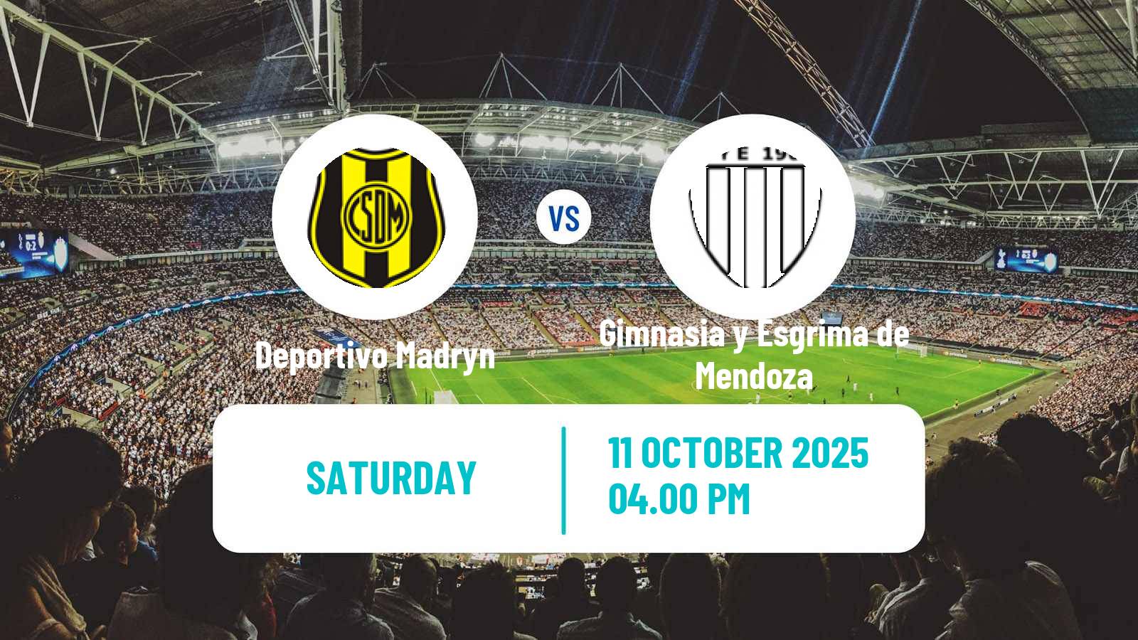 Football Argentinian Primera Nacional Deportivo Madryn - Gimnasia y Esgrima de Mendoza