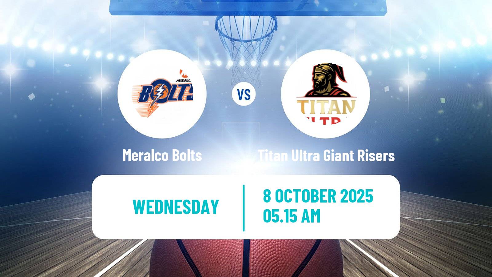Basketball Philippines Cup Meralco Bolts - Titan Ultra Giant Risers