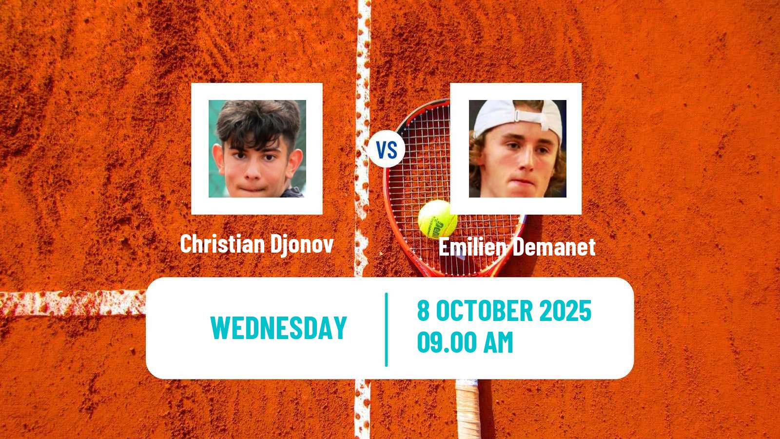 Tennis ITF M25 Monastir 7 Men Christian Djonov - Emilien Demanet