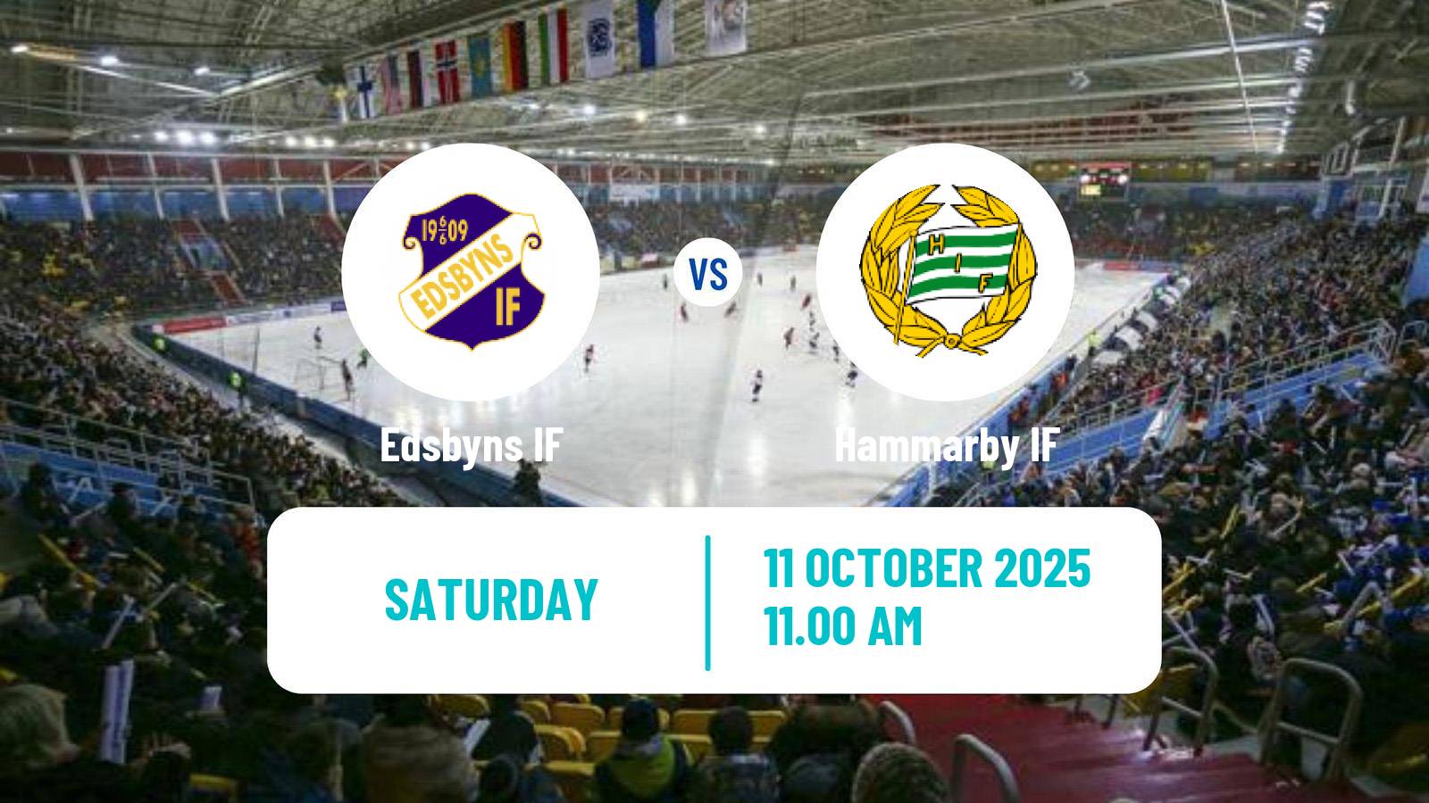 Bandy Swedish Elitserien Bandy Edsbyns IF - Hammarby IF