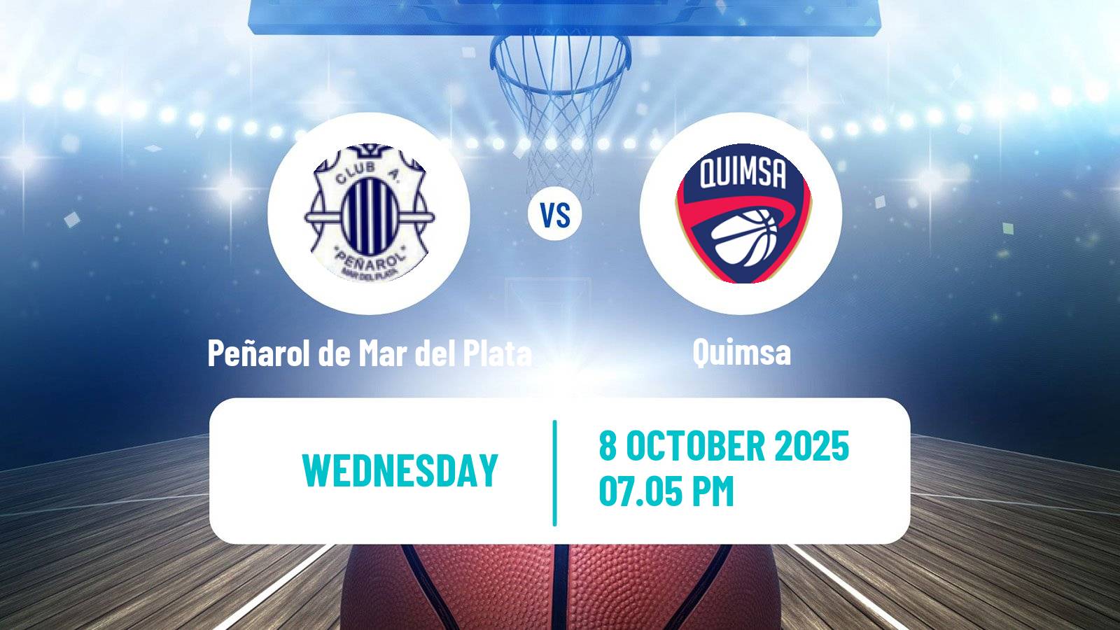 Basketball Argentinian LNB Peñarol de Mar del Plata - Quimsa