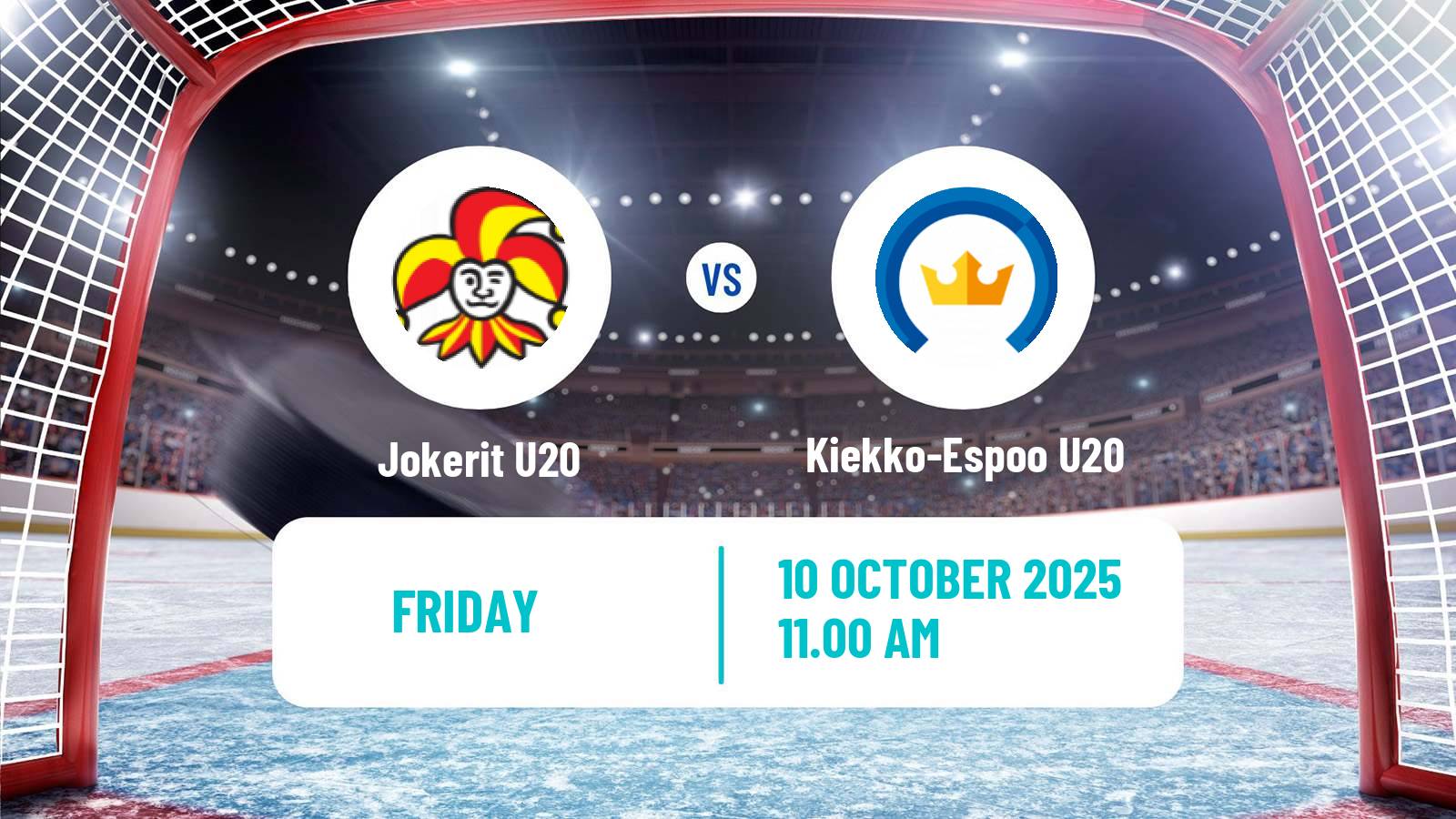 Hockey Finnish SM-sarja U20 Jokerit U20 - Kiekko-Espoo U20