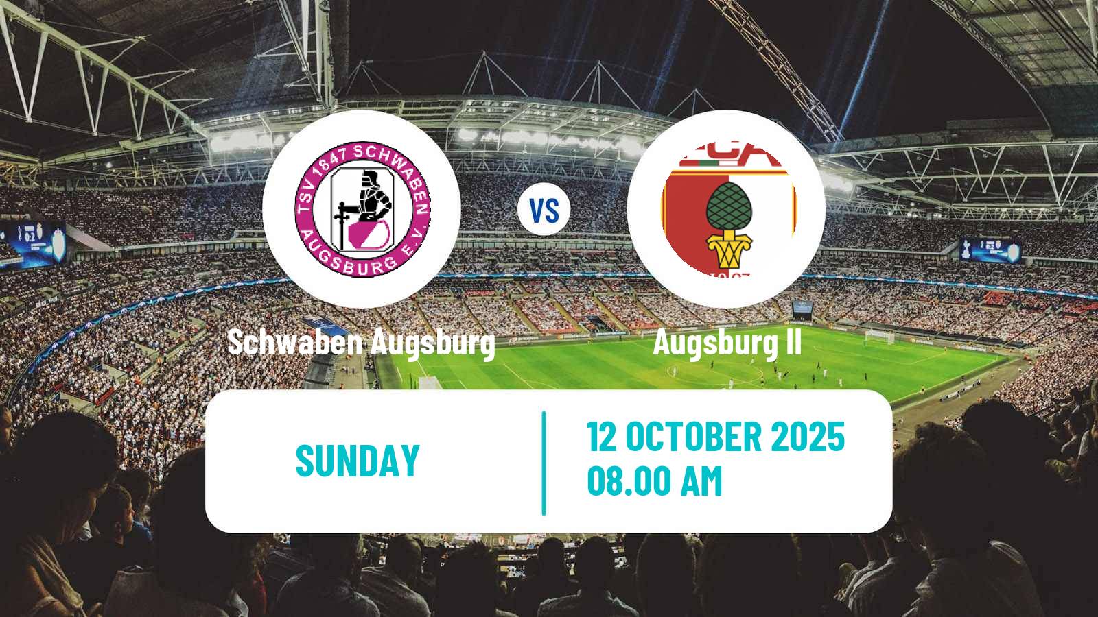 Football German Regionalliga Bayern Schwaben Augsburg - Augsburg II