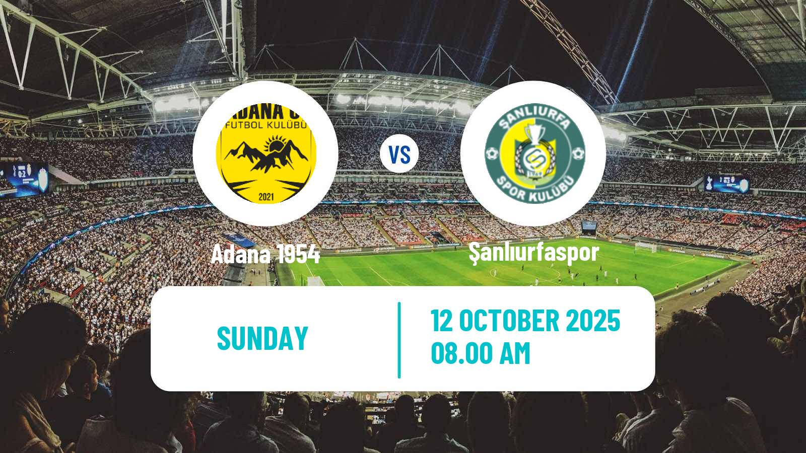 Football Turkish Second League White Group Adana 1954 - Şanlıurfaspor