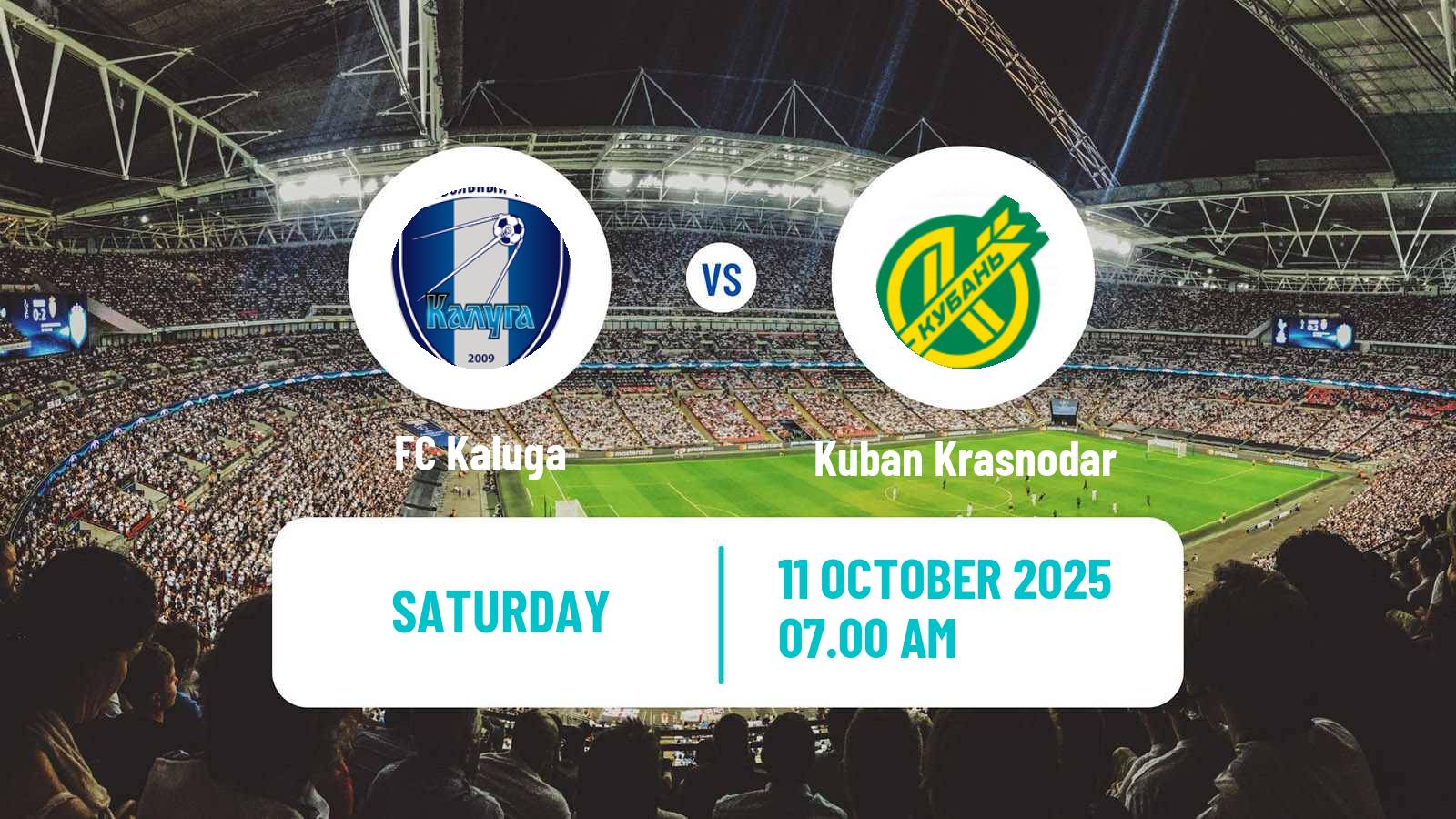 Football Russian FNL 2 Division A Silver Kaluga - Kuban Krasnodar