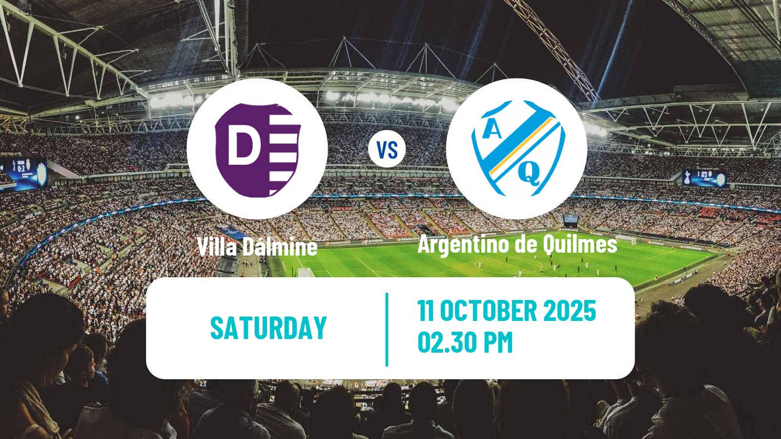 Football Argentinian Primera B Villa Dálmine - Argentino de Quilmes