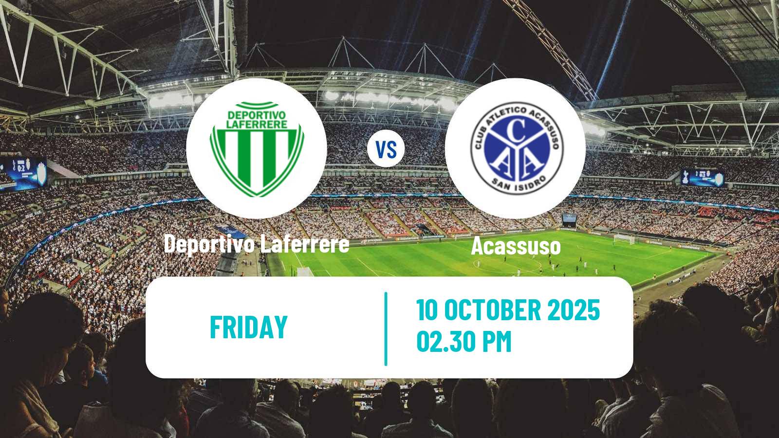 Football Argentinian Primera B Deportivo Laferrere - Acassuso