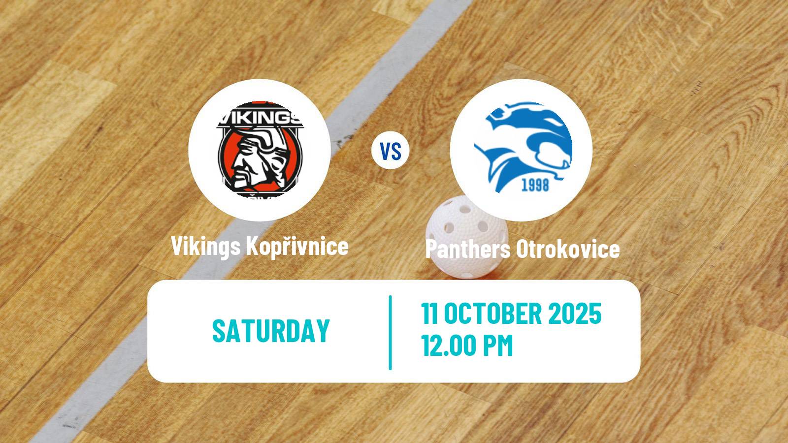 Floorball Czech 1 Liga Floorball Vikings Kopřivnice - Panthers Otrokovice