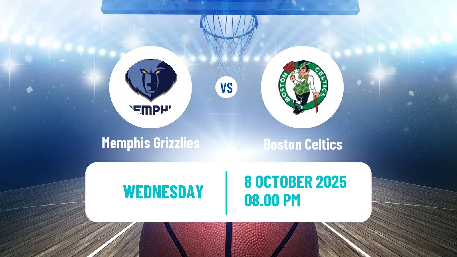 Basketball NBA Memphis Grizzlies - Boston Celtics