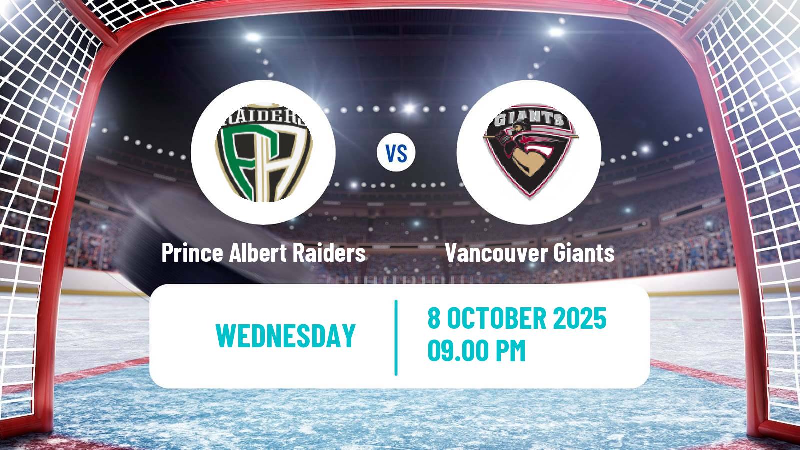 Hockey WHL Prince Albert Raiders - Vancouver Giants