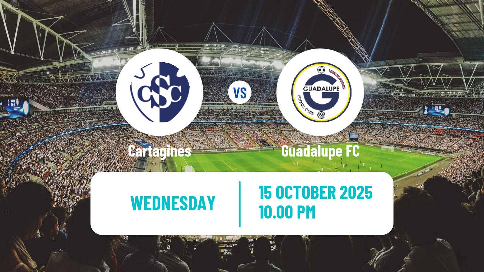 Football Costa Rican Primera Division Cartagines - Guadalupe