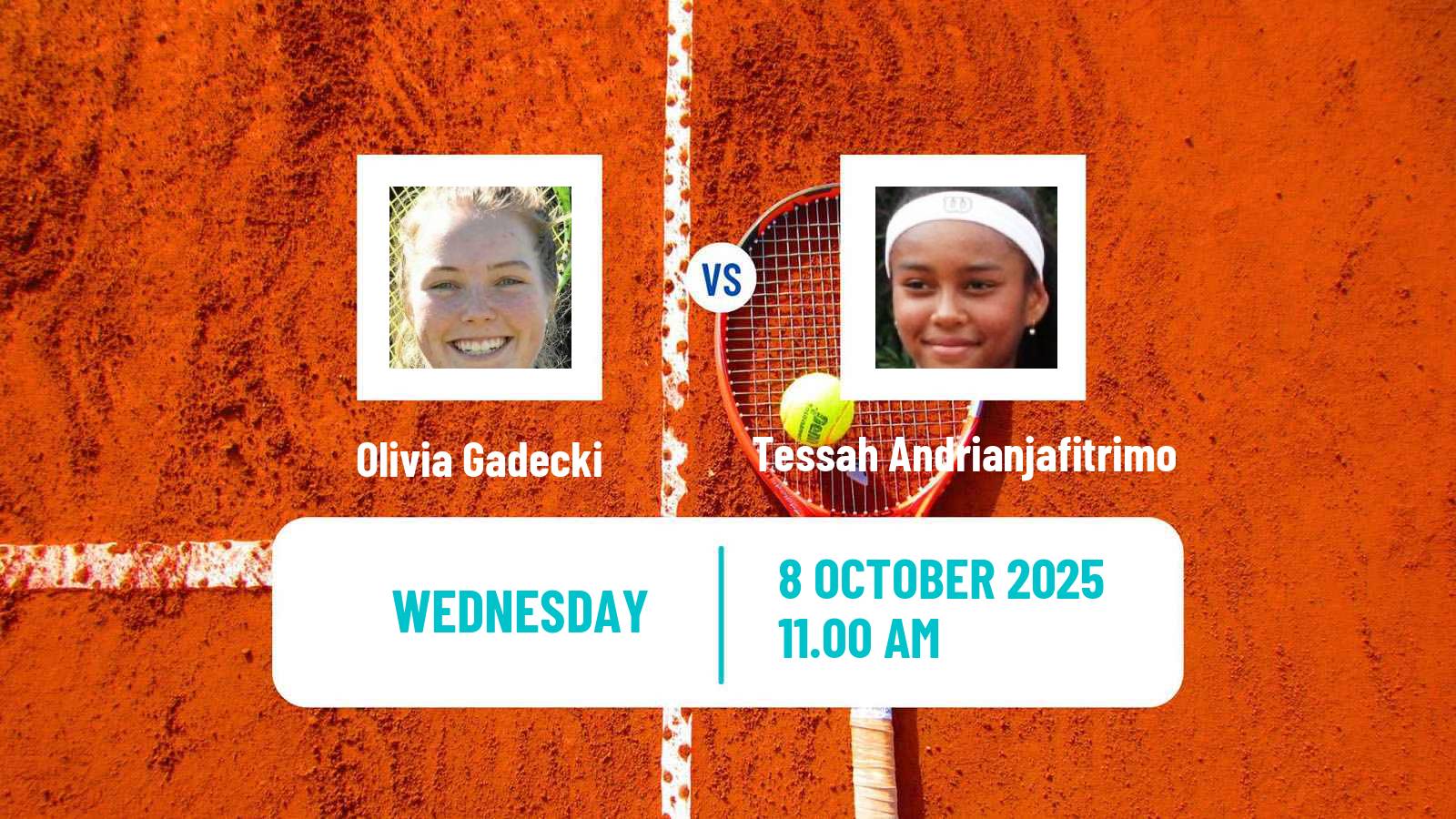 Tennis ITF W100 Edmond Ok Women Olivia Gadecki - Tessah Andrianjafitrimo