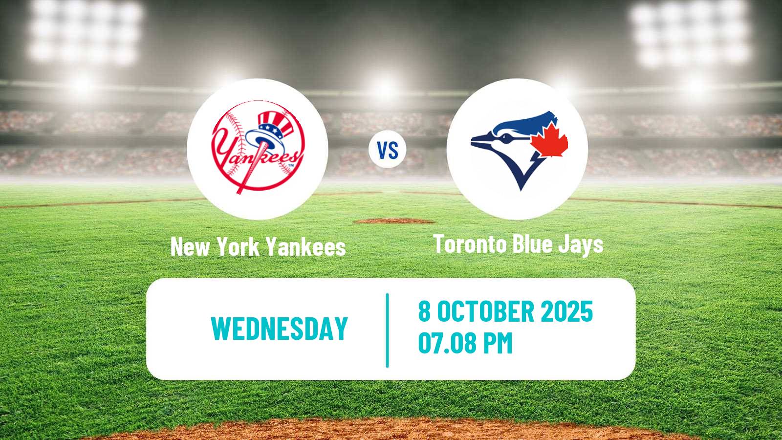 Baseball MLB New York Yankees - Toronto Blue Jays