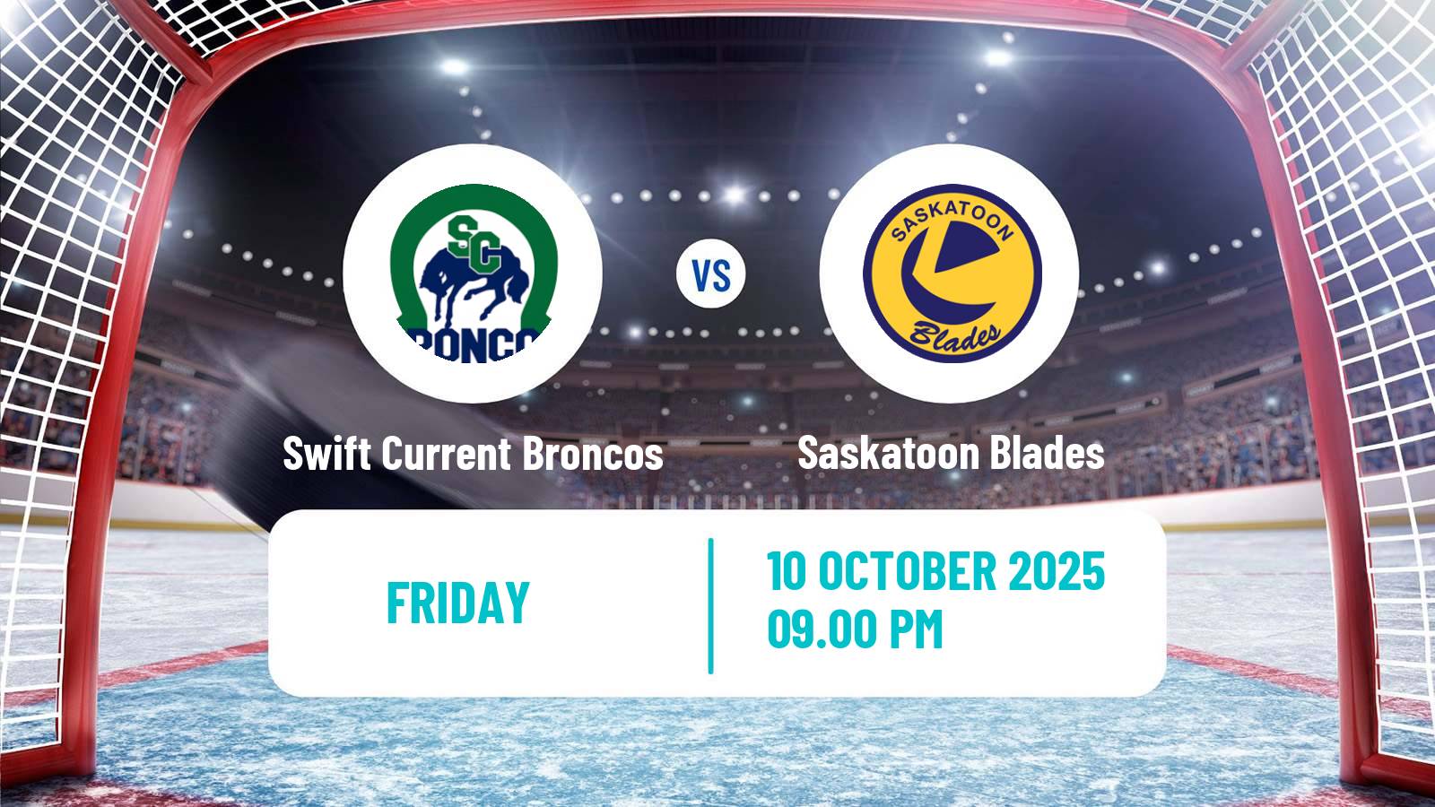 Hockey WHL Swift Current Broncos - Saskatoon Blades