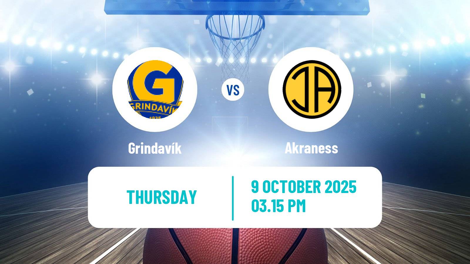 Basketball Icelandic Premier League Basketball Grindavík - Akraness